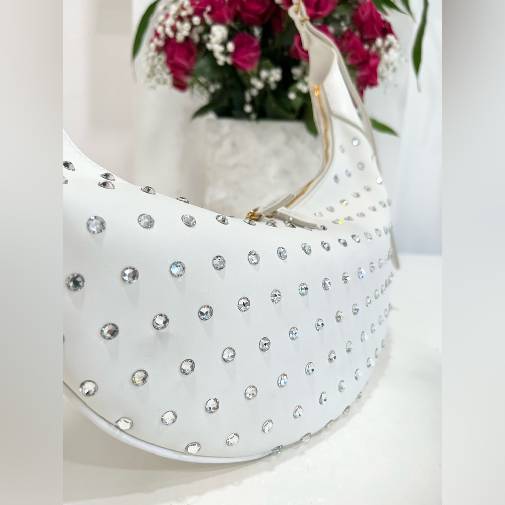 Khaite Alessia Studded Crescent Shoulder Bag - Picture 6 of 14